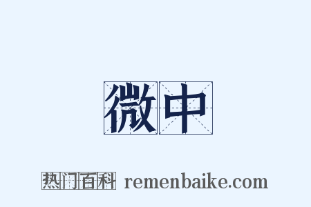 微中是什么意思的图片